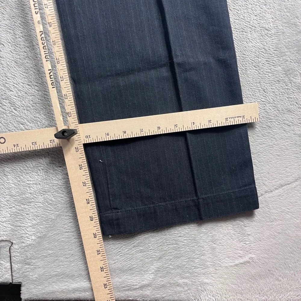 Banana Republic‎ Mens Relaxed Fit Pinstripe Chino Pants Navy Blue 33x30 NEW
